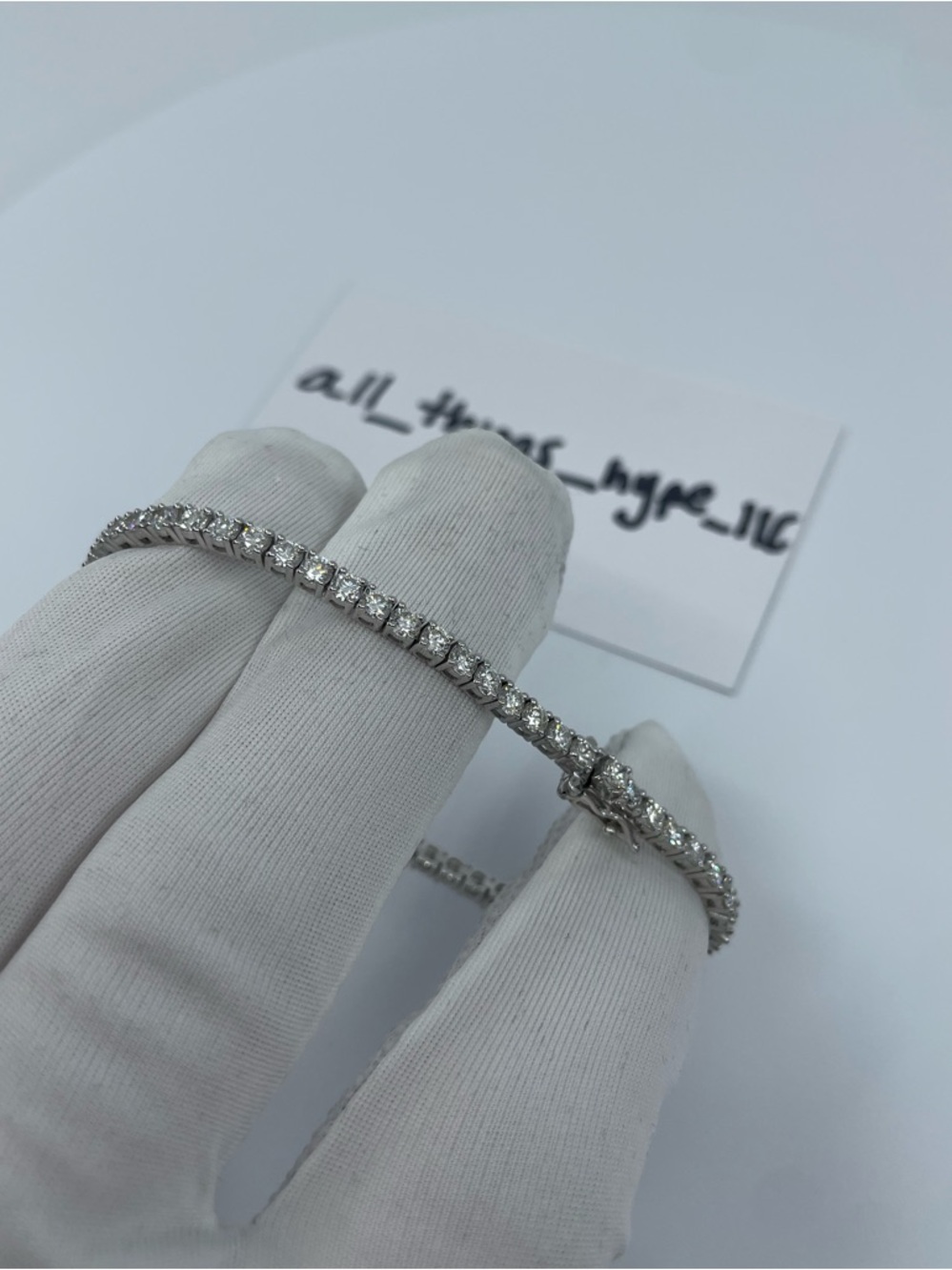 VVS2 5 Carat Lab Diamond .925 Silver Tennis Bracelet 7 Inch